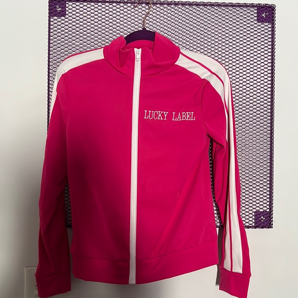 Pink Lucky LABEL tracksuit